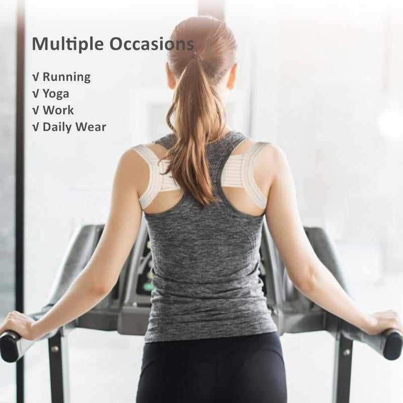 Posture Correction Belt, Easy-To-Use Adjustable High-Elasticity Posture Trainer, Lightweight Breathable Garment Accessory.