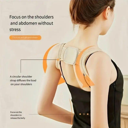 Posture Correction Belt, Easy-To-Use Adjustable High-Elasticity Posture Trainer, Lightweight Breathable Garment Accessory.